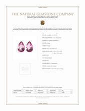 6.25 Ct.Tw.Total Carat Weight Pink Topaz Pair from Ceylon (Sri Lanka) Scan Report