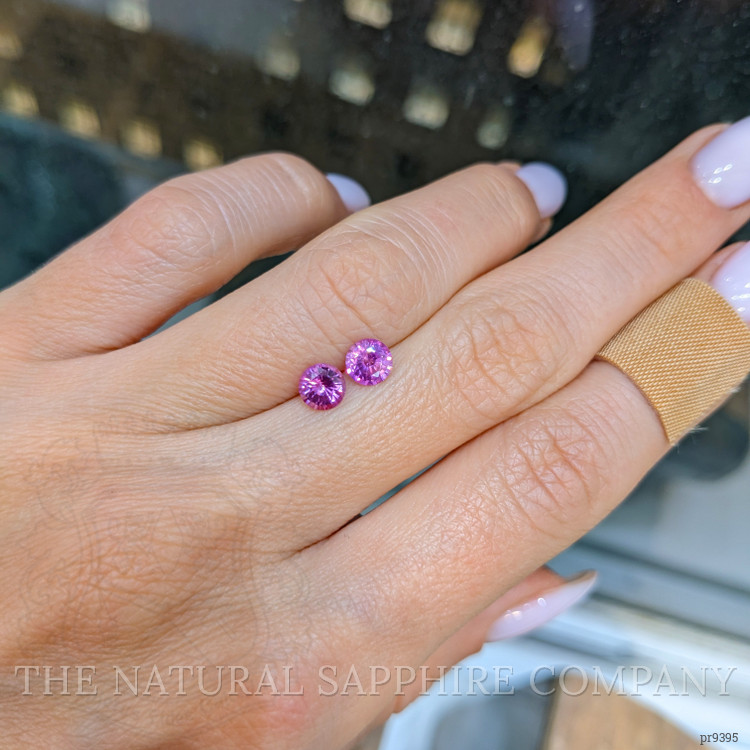 1.21 Ct.Tw. Pink Sapphire Pair from Ceylon (Sri Lanka)