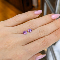 1.25&nbsp;Ct.Tw.Total Carat Weight Pink Sapphire Pair from Ceylon (Sri Lanka) Life Style