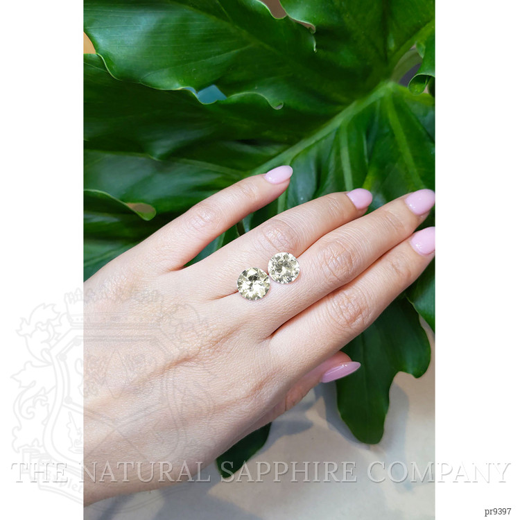 7.84 Ct.Tw. Yellow Sapphire Pair from Ceylon (Sri Lanka)