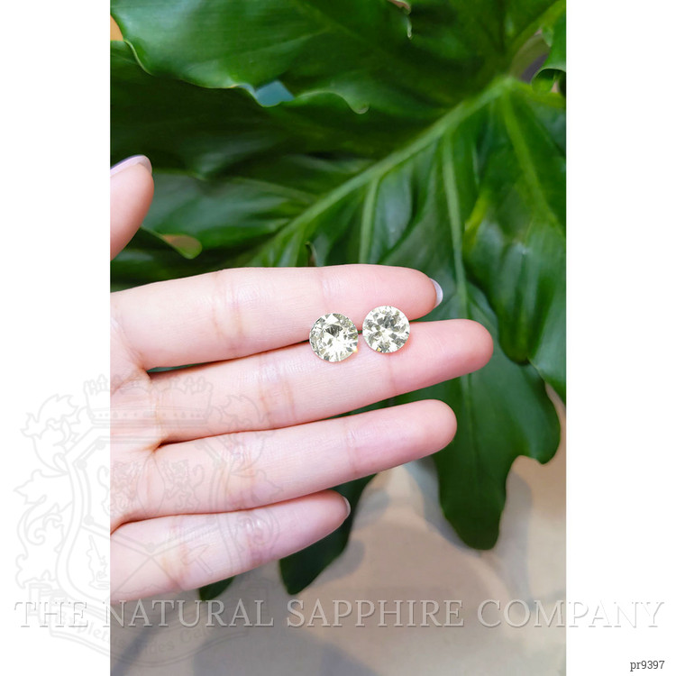 7.84 Ct.Tw. Yellow Sapphire Pair from Ceylon (Sri Lanka)