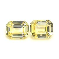 10.96&nbsp;Ct.Tw.Total Carat Weight Yellow Sapphire Pair from Ceylon (Sri Lanka) Video