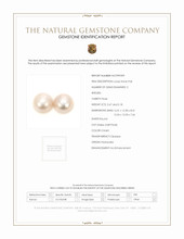 10.85 Ct.Tw.Total Carat Weight Pearl Pair from Freshwater Scan Report
