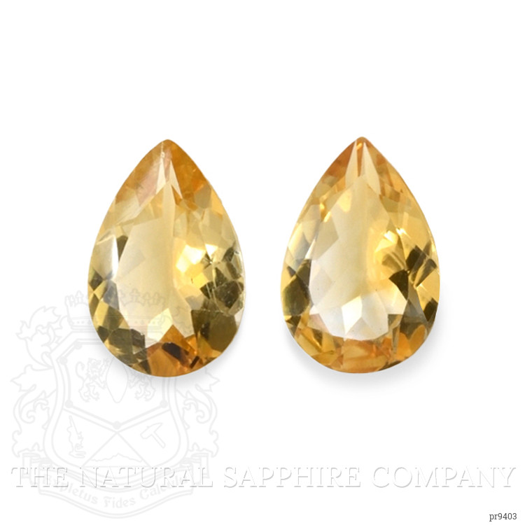 8.05 Ct.Tw. Citrine Pair from Ceylon (Sri Lanka)