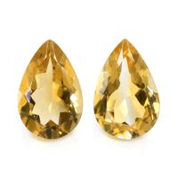 9.73&nbsp;Ct.Tw.Total Carat Weight Citrine Pair from Ceylon (Sri Lanka) Video
