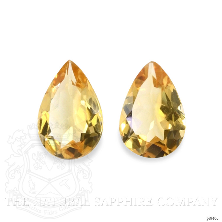 8.36 Ct.Tw. Citrine Pair from Ceylon (Sri Lanka)