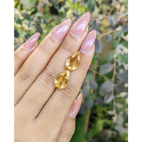 8.36&nbsp;Ct.Tw.Total Carat Weight Citrine Pair from Ceylon (Sri Lanka) Life Style