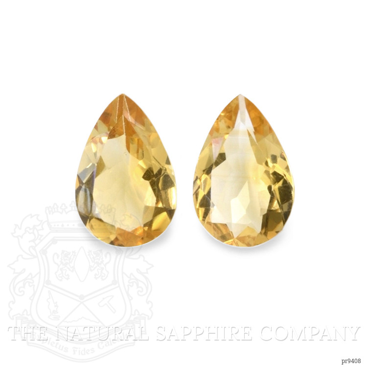 8.54 Ct.Tw. Citrine Pair from Ceylon (Sri Lanka)