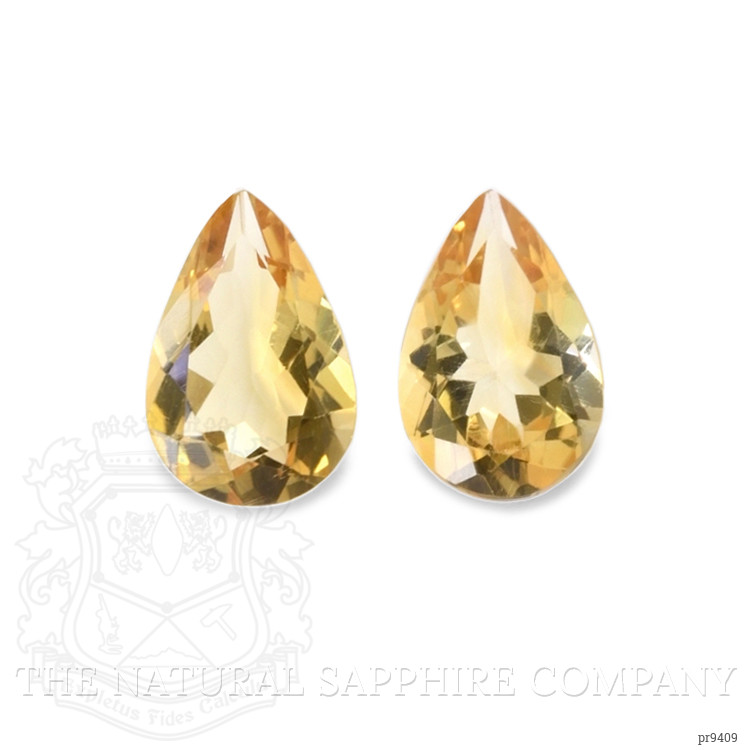 8.83 Ct.Tw. Citrine Pair from Ceylon (Sri Lanka)