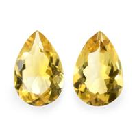9.67&nbsp;Ct.Tw.Total Carat Weight Citrine Pair from Ceylon (Sri Lanka) Video