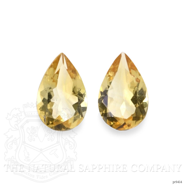 8.54 Ct.Tw. Citrine Pair from Ceylon (Sri Lanka)