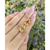 8.54&nbsp;Ct.Tw.Total Carat Weight Citrine Pair from Ceylon (Sri Lanka) Life Style