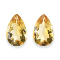 9.23&nbsp;Ct.Tw.Total Carat Weight Citrine Pair from Ceylon (Sri Lanka) Video