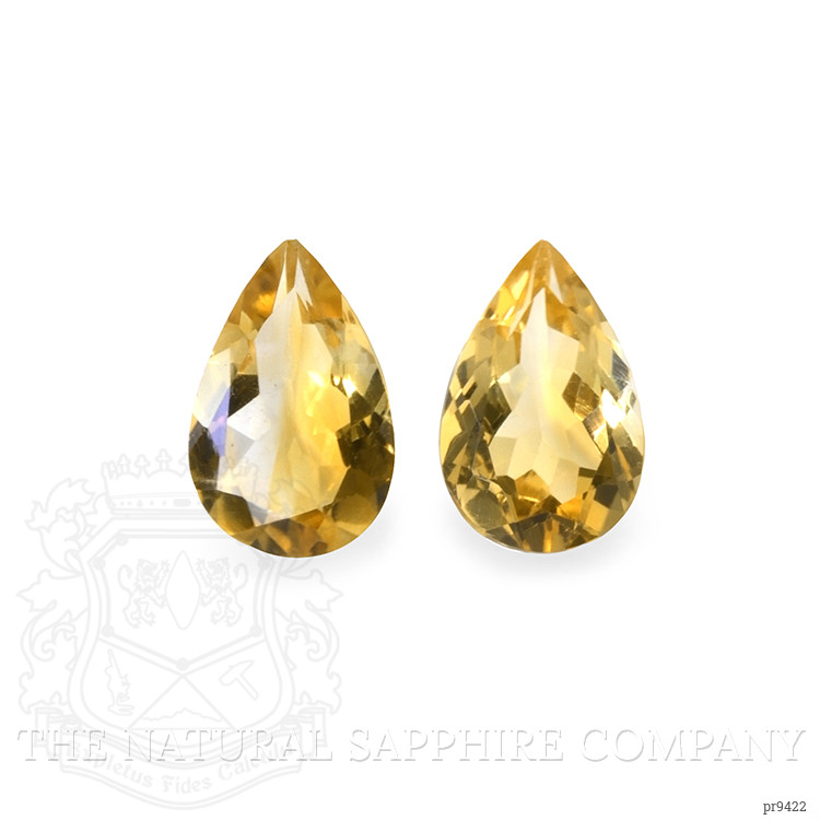 8.85 Ct.Tw. Citrine Pair from Ceylon (Sri Lanka)