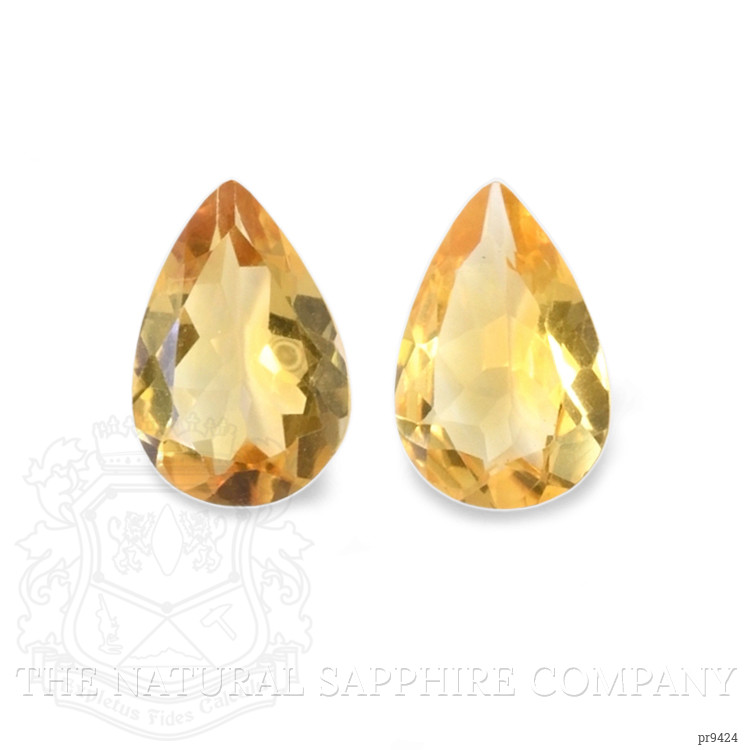 8.36 Ct.Tw. Citrine Pair from Ceylon (Sri Lanka)