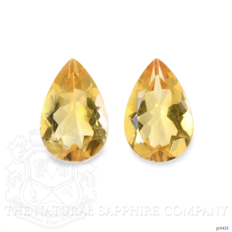 9.28 Ct.Tw. Citrine Pair from Ceylon (Sri Lanka)