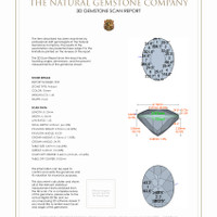 2.90 Ct.Tw.Total Carat Weight Peridot Pair from Ceylon (Sri Lanka) 3 D Scan Report