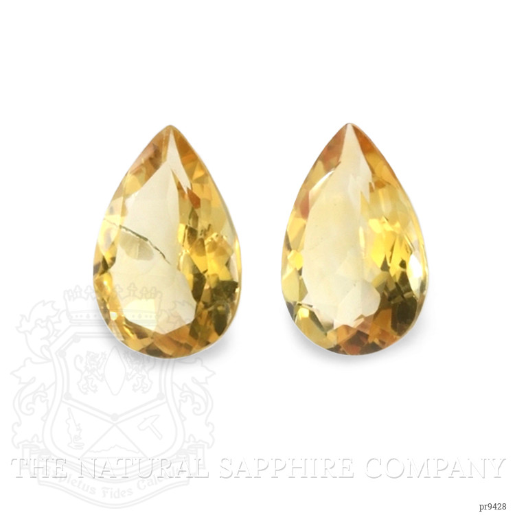 8.98 Ct.Tw. Citrine Pair from Ceylon (Sri Lanka)