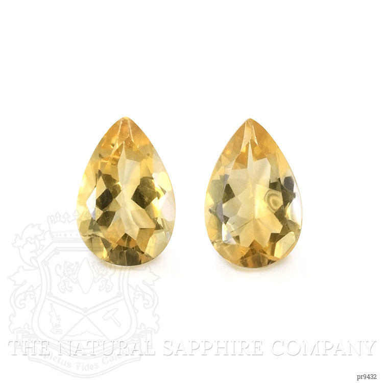 10.07 Ct.Tw. Citrine Pair from Ceylon (Sri Lanka)