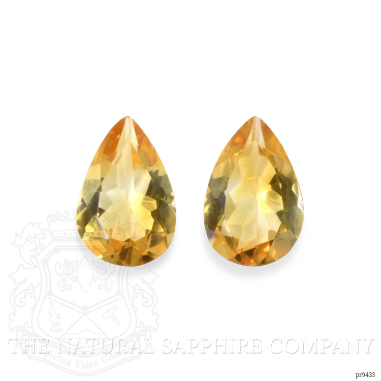 10.17 Ct.Tw. Citrine Pair from Ceylon (Sri Lanka)