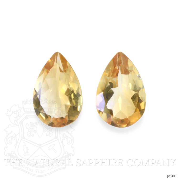 8.56 Ct.Tw. Citrine Pair from Ceylon (Sri Lanka)