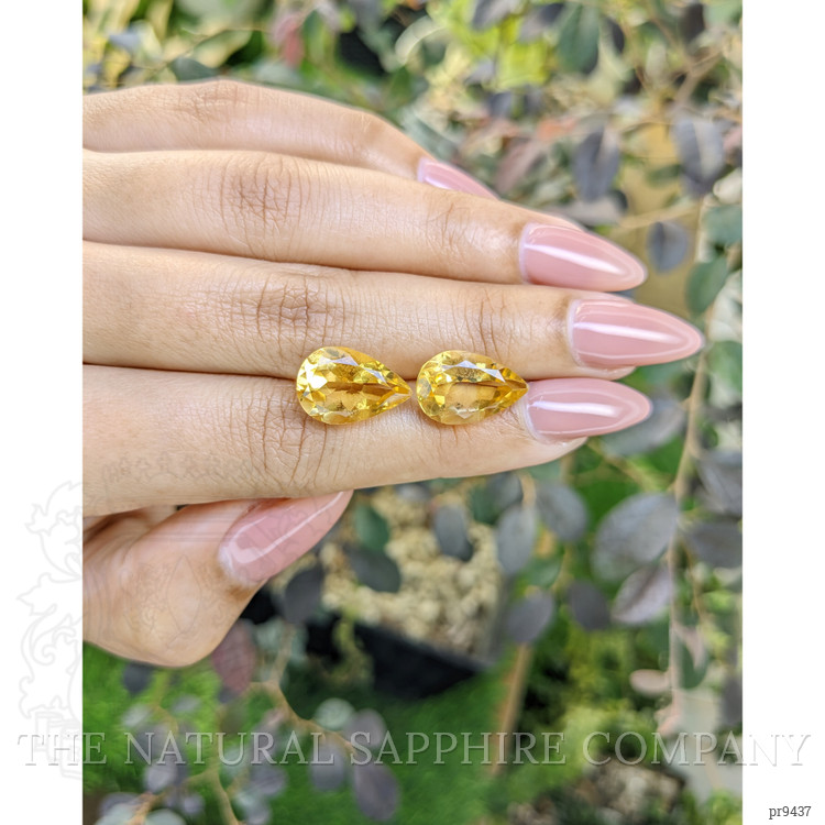 10.10 Ct.Tw. Citrine Pair from Ceylon (Sri Lanka)