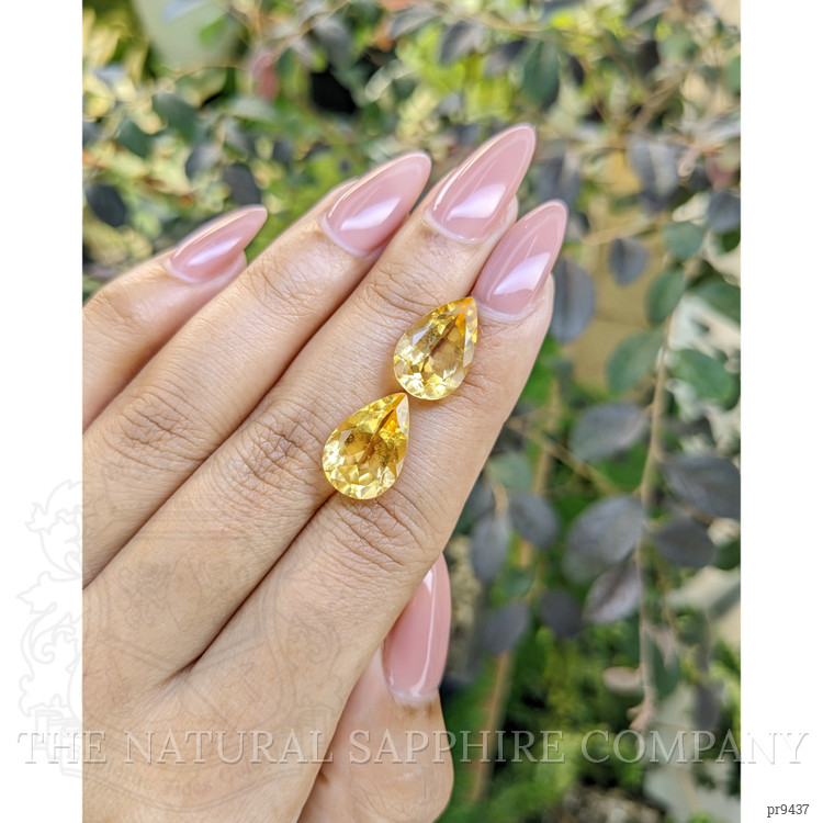 10.10 Ct.Tw. Citrine Pair from Ceylon (Sri Lanka)