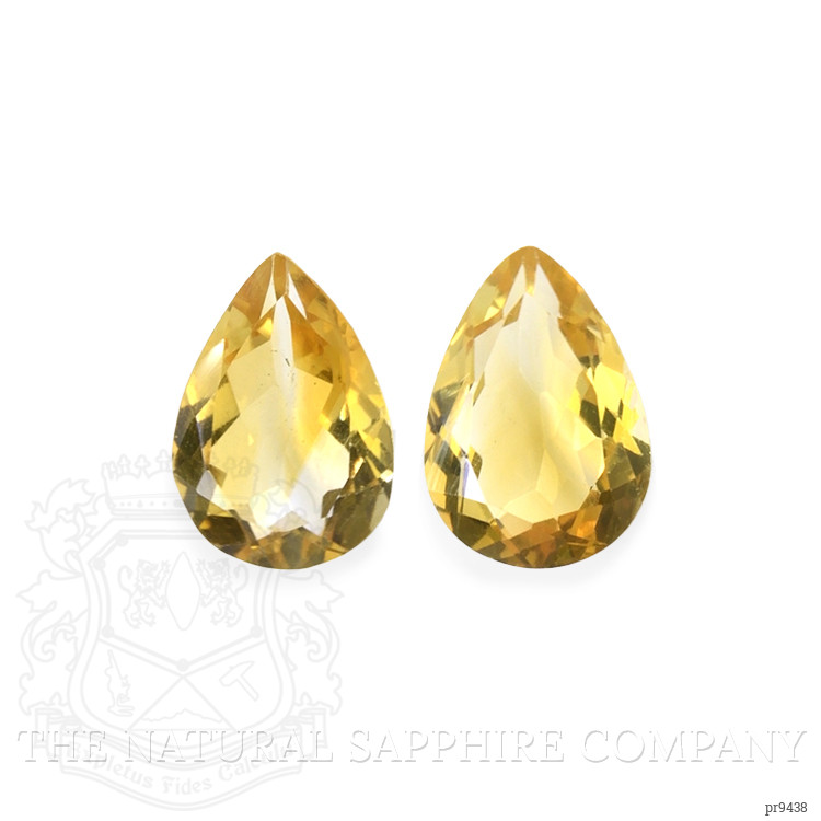 8.13 Ct.Tw. Citrine Pair from Ceylon (Sri Lanka)