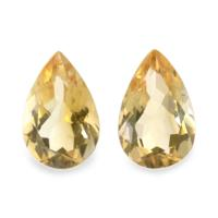 10.12&nbsp;Ct.Tw.Total Carat Weight Citrine Pair from Ceylon (Sri Lanka) Video