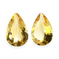 9.07&nbsp;Ct.Tw.Total Carat Weight Citrine Pair from Ceylon (Sri Lanka) Video