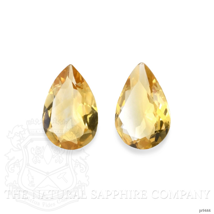 7.92 Ct.Tw. Citrine Pair from Ceylon (Sri Lanka)