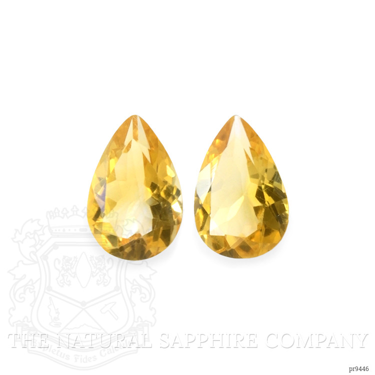 9.35 Ct.Tw. Citrine Pair from Ceylon (Sri Lanka)