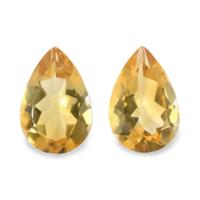 9.13&nbsp;Ct.Tw.Total Carat Weight Citrine Pair from Ceylon (Sri Lanka) Video