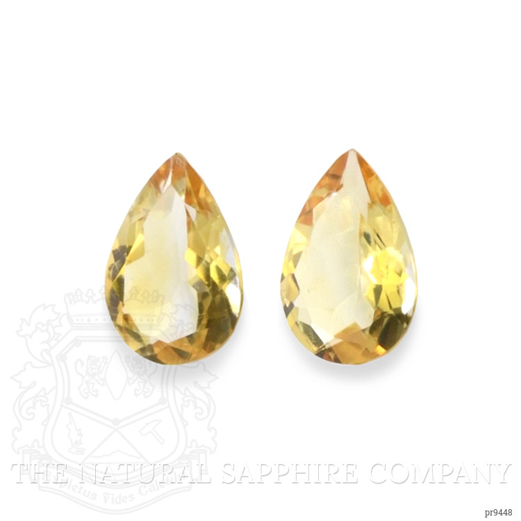 8.68 Ct.Tw. Citrine Pair from Ceylon (Sri Lanka)