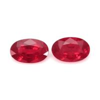 1.01 Ct.Tw.Total Carat Weight Ruby Pair from Mozambique Video