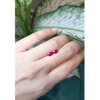 1.01 Ct.Tw.Total Carat Weight Ruby Pair from Mozambique Life Style