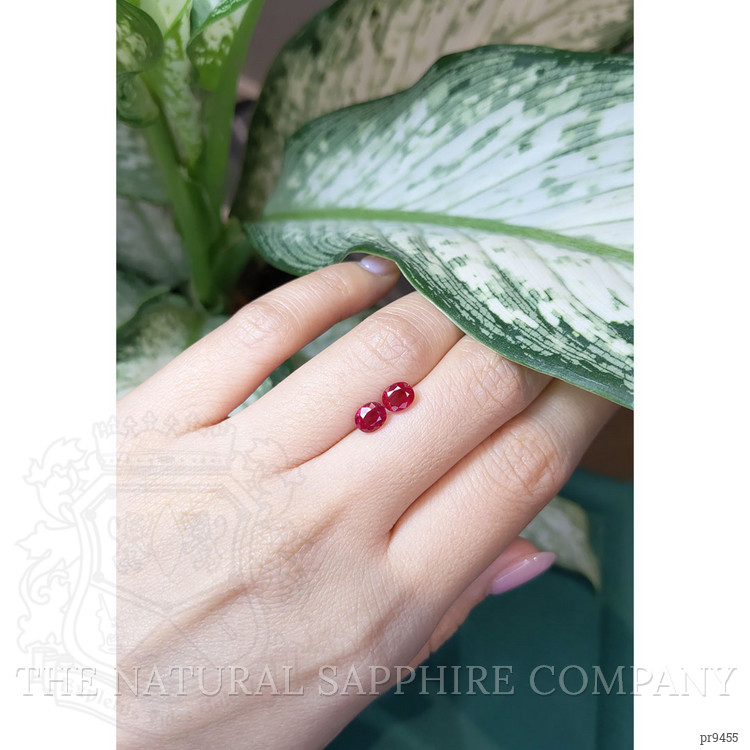 2.02 Ct.Tw. Ruby Pair from Mozambique