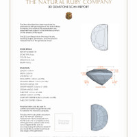 0.52 Ct.Tw.Total Carat Weight Ruby Pair from Mozambique 3 D Scan Report