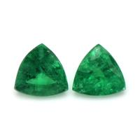 0.92 Ct.Tw.Total Carat Weight Emerald Pair from Zambia Video