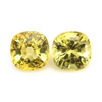 1.33&nbsp;Ct.Tw.Total Carat Weight Yellow Sapphire Pair from Ceylon (Sri Lanka) Video