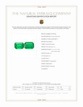 1.84 Ct.Tw.Total Carat Weight Emerald Pair from Afghanistan Scan Report
