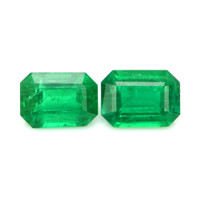 1.84 Ct.Tw.Total Carat Weight Emerald Pair from Afghanistan Video