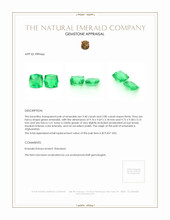 6.20 Ct.Tw.Total Carat Weight Emerald Pair from Afghanistan Appraisal