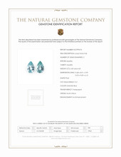 8.52 Ct.Tw.Total Carat Weight Greenish Blue Apatite Pair from South Africa Scan Report