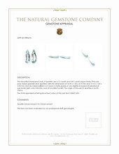 8.60 Ct.Tw.Total Carat Weight Apatite Pair from South Africa Appraisal