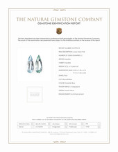 8.60 Ct.Tw.Total Carat Weight Bluish Green Apatite Pair from South Africa Scan Report