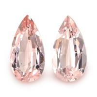 6.25 Ct.Tw.Total Carat Weight Morganite Pair from Brazil Video