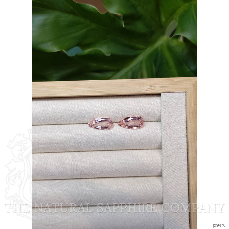 6.25 Ct.Tw. Morganite Pair from Brazil
