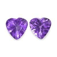2.18 Ct.Tw.Total Carat Weight Amethyst Pair from Africa Video