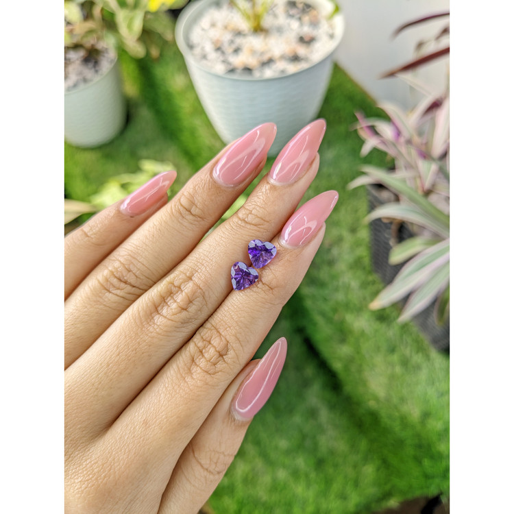 2.18 Ct.Tw. Amethyst Pair from Africa